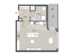 Pronájem bytu 1+kk, Praha - Letňany, Tupolevova, 39 m2