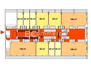 Pronájem kanceláře, Brno, Purkyňova, 50 m2