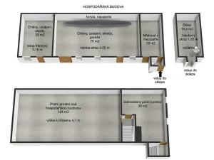Prodej zemědělské usedlosti, Popovice, 718 m2
