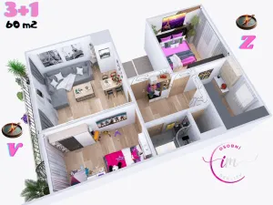 Prodej bytu 3+1, Hrotovice, Lidická, 60 m2