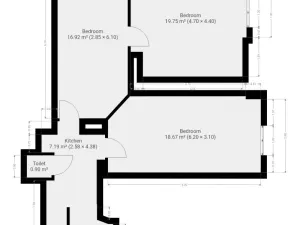 Pronájem bytu 2+1, Praha - Žižkov, Žerotínova, 72 m2