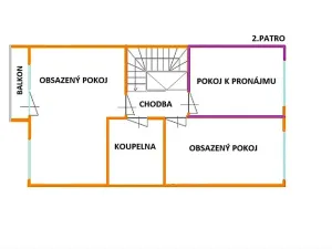 Pronájem pokoje, Brno, Marie Hübnerové, 14 m2