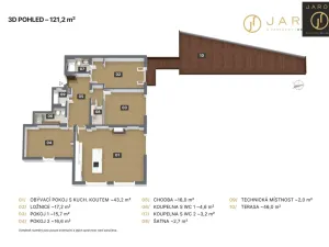 Prodej bytu 4+kk, Praha - Dejvice, V Šáreckém údolí, 121 m2