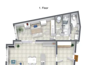 Pronájem bytu 2+kk, Litomyšl, Braunerovo nám., 80 m2