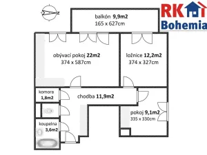 Pronájem bytu 3+kk, Praha - Uhříněves, Václava Trojana, 62 m2