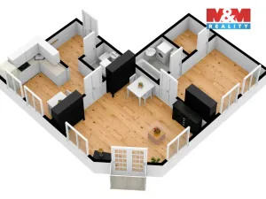 Pronájem bytu 2+1, Praha - Žižkov, Roháčova, 67 m2