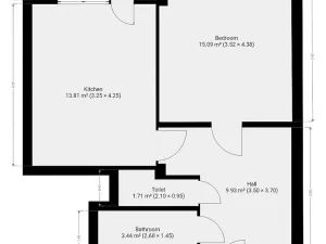 Pronájem bytu 2+kk, Tursko, Nová, 44 m2