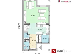 Prodej domu na klíč, Zlín, Pampelišková, 123 m2