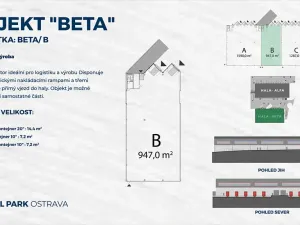 Pronájem skladu, Ostrava, Kotalova, 8855 m2