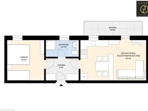 Prodej bytu 2+kk, Horní Planá - Hůrka, 48 m2