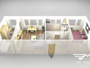 Pronájem bytu 3+1, Praha - Střížkov, Harrachovská, 52 m2