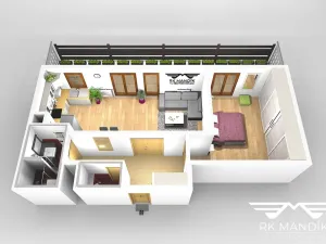 Pronájem bytu 2+kk, Praha - Krč, U krčského nádraží, 60 m2