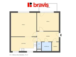 Pronájem bytu 2+1, Brno - Medlánky, 76 m2