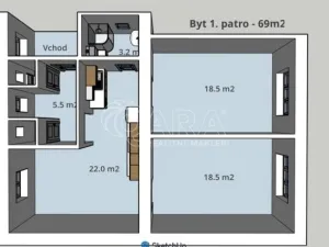 Pronájem bytu 3+kk, Kralupy nad Vltavou, Jana Palacha, 68 m2