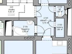 Pronájem bytu 3+kk, Praha - Strašnice, U hráze, 65 m2