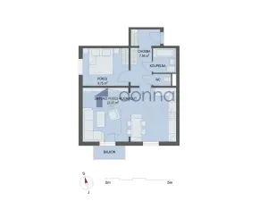 Pronájem bytu 2+kk, Praha, Bryksova, 52 m2