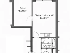 Prodej bytu 2+kk, Olomouc, Eduarda Hamburgera, 65 m2