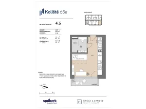 Pronájem bytu 1+kk, Brno, Koliště, 23 m2