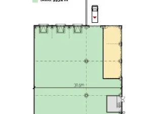 Pronájem skladu, Plzeň - Východní Předměstí, Jateční, 1100 m2