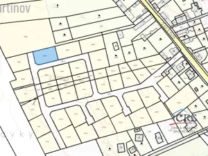 Prodej pozemku pro bydlení, Záryby - Martinov, 848 m2