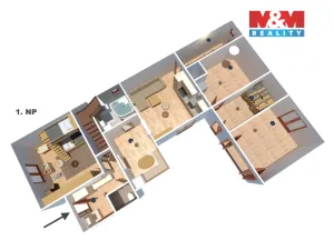 Prodej rodinného domu, Stádlec - Slavňovice, 60 m2