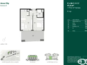 Pronájem bytu 2+kk, Praha, Hasilova, 41 m2