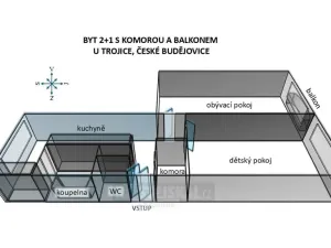 Prodej bytu 2+1, České Budějovice - České Budějovice 3, U Trojice, 61 m2