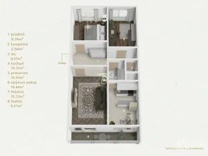 Prodej bytu 3+1, Praha - Krč, Horáčkova, 62 m2