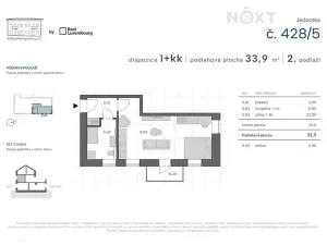 Prodej bytu 1+kk, Praha - Zbraslav, Elišky Přemyslovny, 33 m2