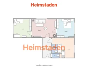 Pronájem bytu 3+1, Karviná - Hranice, Slovenská, 55 m2