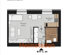 Pronájem bytu 1+kk, Havířov - Šumbark, Opletalova, 28 m2