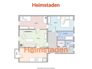Pronájem bytu 3+1, Havířov - Prostřední Suchá, Kapitána Jasioka, 69 m2