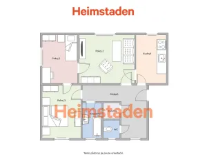 Pronájem bytu 3+1, Ostrava - Moravská Ostrava, Dr. Malého, 70 m2