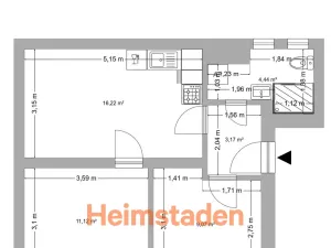 Pronájem bytu 3+kk, Ostrava - Michálkovice, Slámova, 46 m2