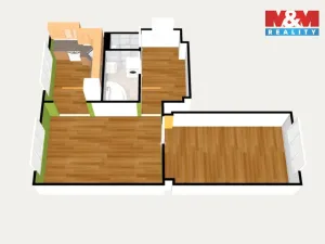 Prodej bytu 2+1, Habartov, Okružní, 57 m2