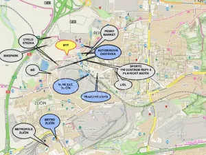 Pronájem bytu 2+kk, Praha - Zličín, Tvrdonická, 58 m2