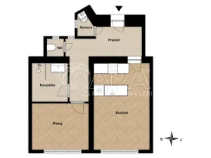 Pronájem bytu 2+kk, Praha - Staré Město, Kaprova, 62 m2