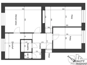 Pronájem bytu 3+1, Kněžpole, 67 m2