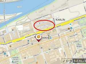 Pronájem kanceláře, Praha - Karlín, Rohanské nábřeží, 15 m2