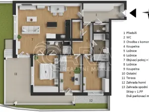 Pronájem bytu 4+kk, Praha - Dolní Chabry, K Beranovu, 188 m2