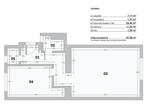 Pronájem bytu 2+kk, Praha - Strašnice, Průběžná, 47 m2