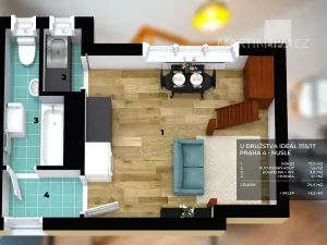 Prodej bytu 1+kk, Praha - Nusle, U družstva Ideál, 25 m2