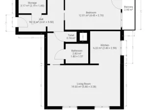 Pronájem bytu 2+1, Praha - Kobylisy, Paláskova, 55 m2