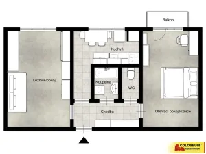 Prodej bytu 2+1, Brno - Černá Pole, 55 m2