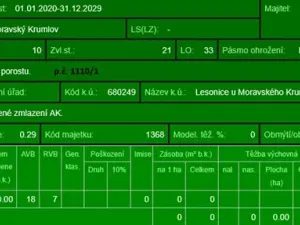 Prodej podílu lesa, Lesonice, 1518 m2
