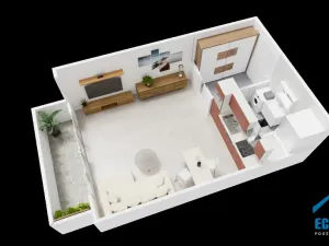 Prodej bytu 1+kk, Praha - Stodůlky, Sluneční náměstí, 30 m2