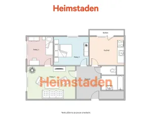 Pronájem bytu 3+1, Ostrava - Výškovice, Výškovická, 67 m2