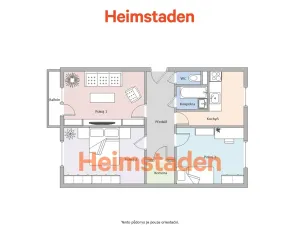 Pronájem bytu 3+1, Frýdek-Místek - Frýdek, Bruzovská, 79 m2