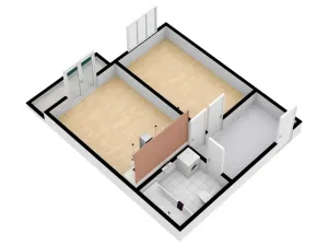 Pronájem bytu 2+kk, Praha - Holešovice, V závětří, 42 m2