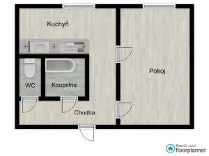 Pronájem bytu 1+1, Příbram - Příbram I, Hradební, 36 m2